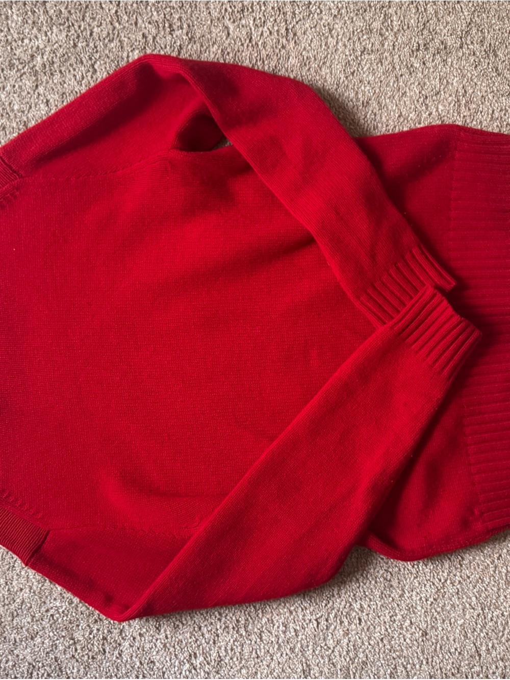 Ralph Lauren Red Bear Crewneck Sweater with Embroidered Polo Bear - Picture 5 of 5